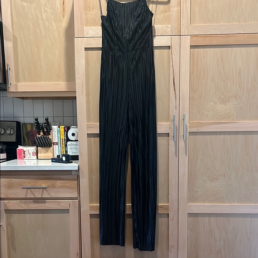 Black Pleated Jumpsuit